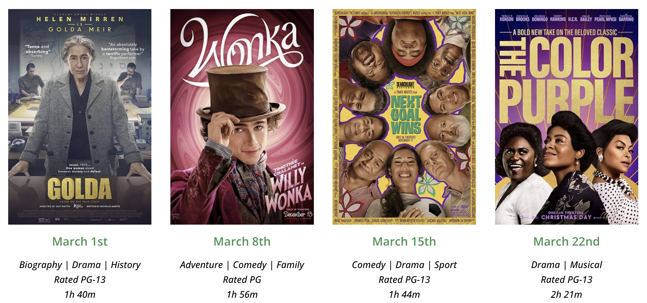 Friday Night Flicks at the Library March