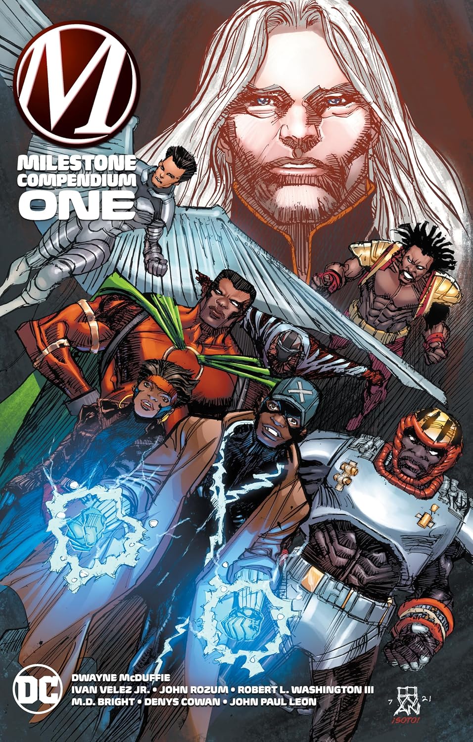 Milestone compendium one Milestone Compendium One. By Dwaye McDuffie, Ivan Velez Jr., John Rozum, Robert L Washington III, M.D. Bright, Denys Cowan, and John Paul Leon